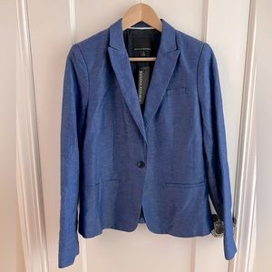 NWT Banana Republic Blue Linen Tailored Blazer. Size 10